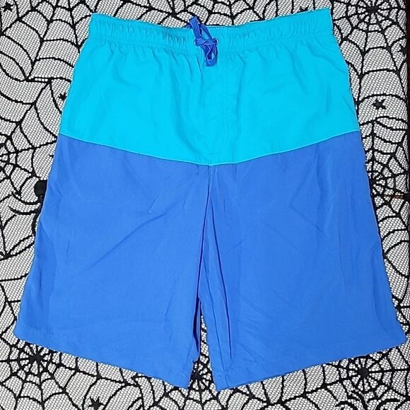 Turquoise and Blue Swim Trunks Boys Size XXL (18) - Picture 1 of 7